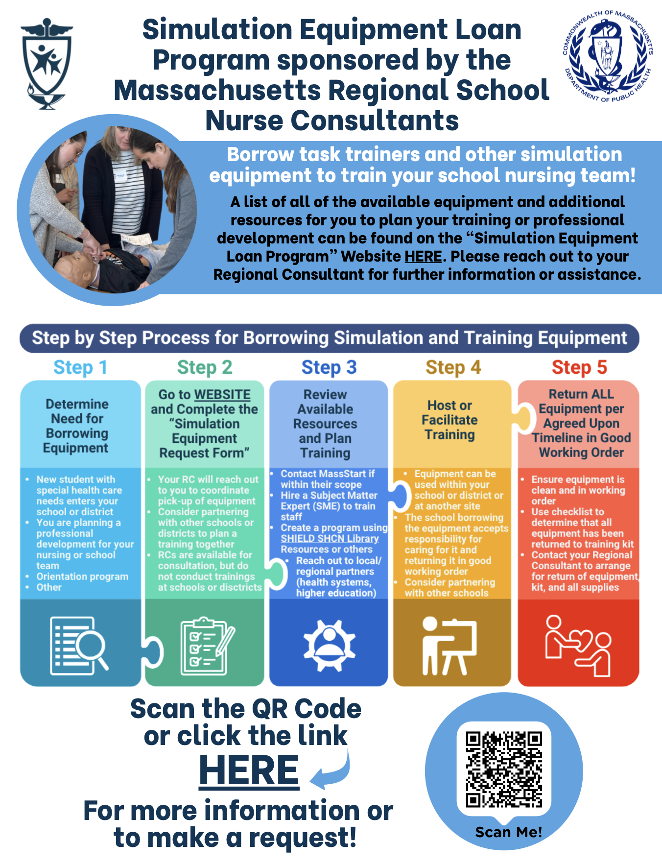Simulation Equipment Loan Program Flyer