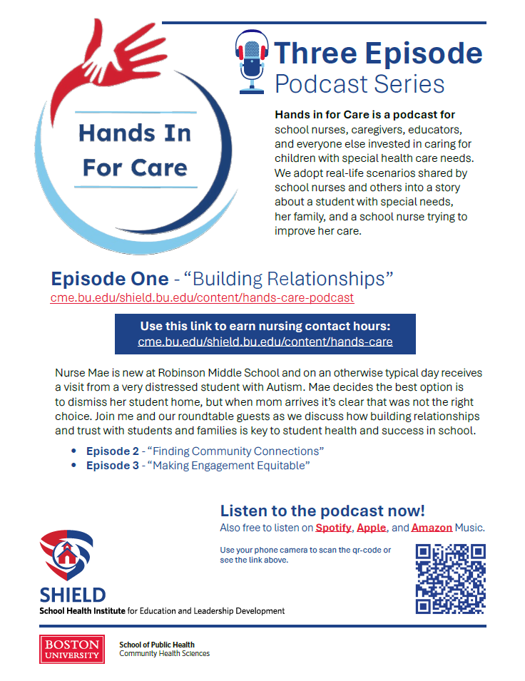 Hands In For Care Podcast Flyer