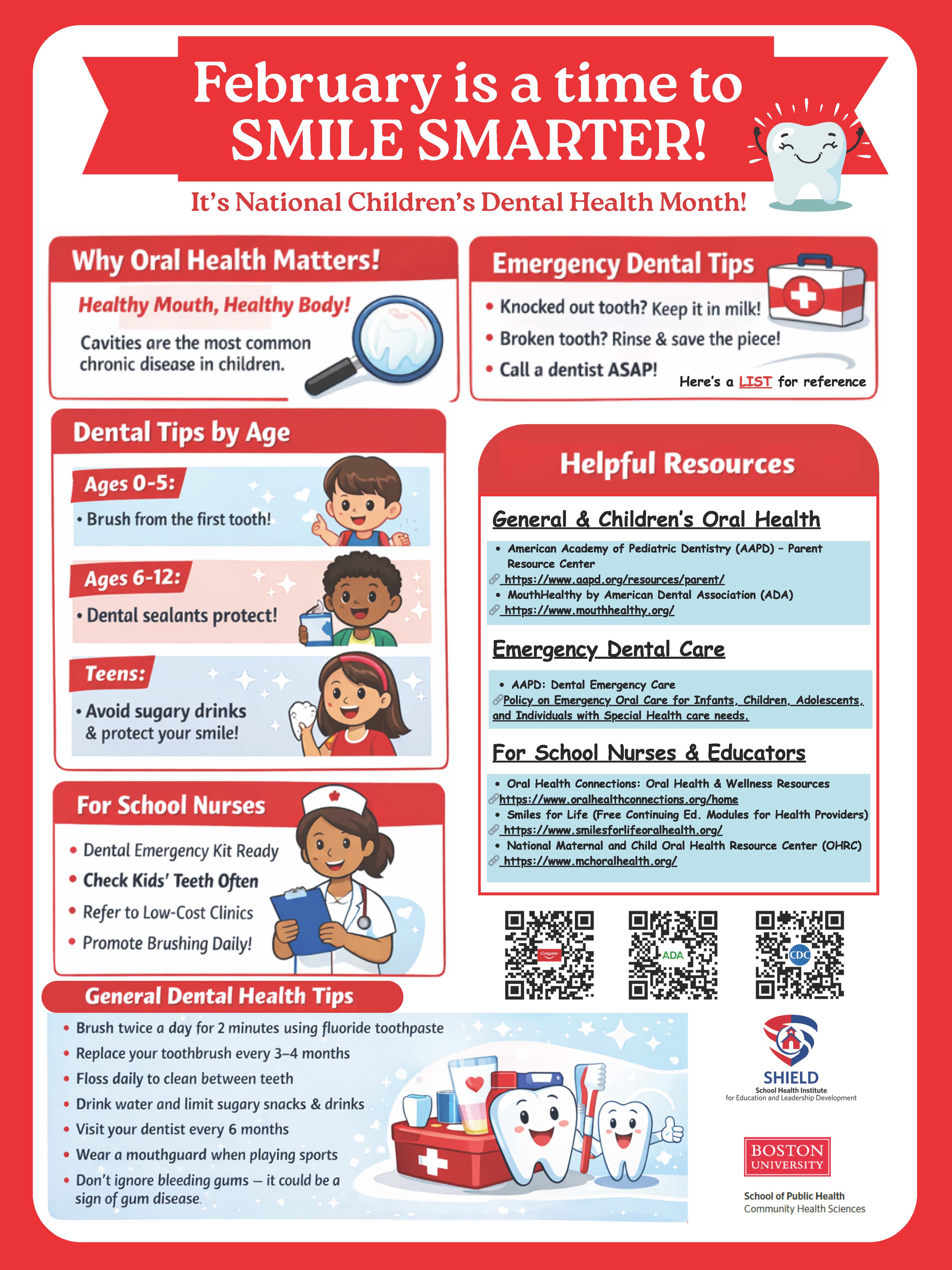 February Oral Health Awareness Poster