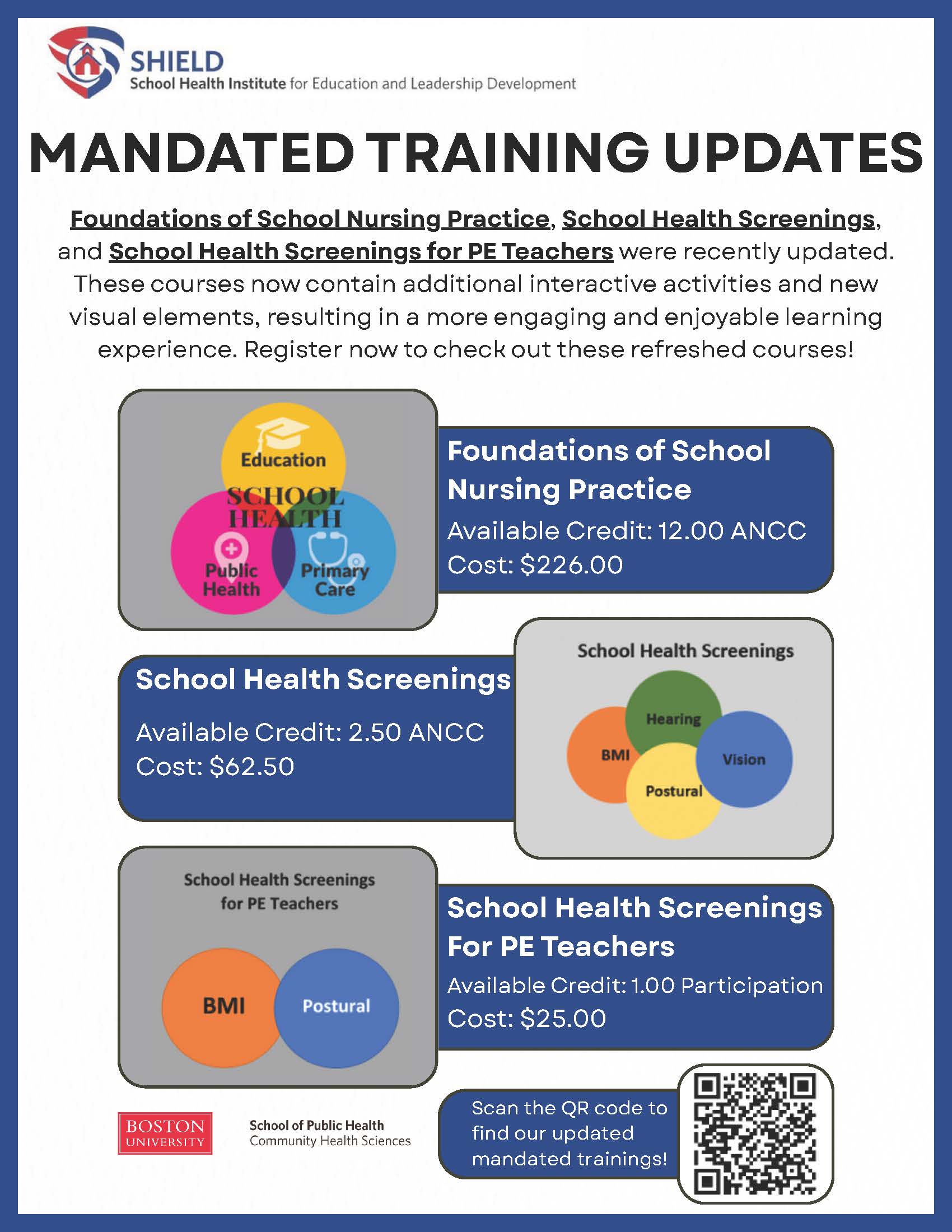 Mandated Training Updates Flyer